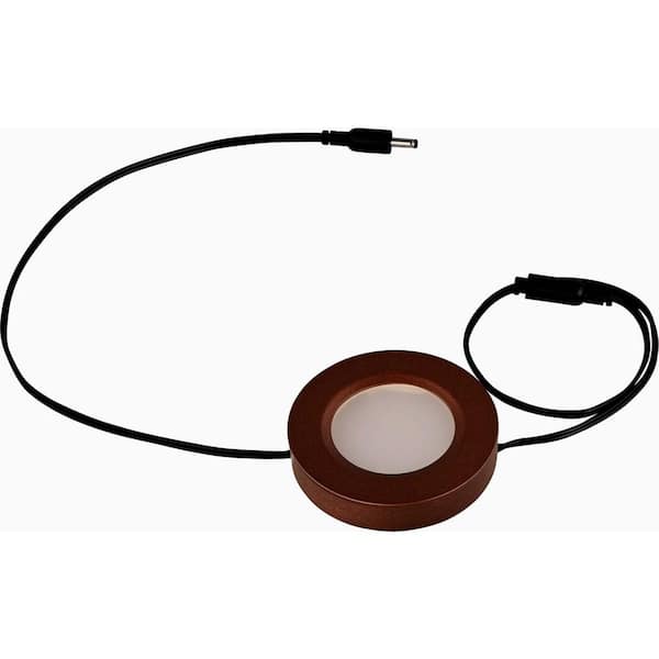 Maxim Lighting CounterMax 2.75 in. Wide LED Anodized Bronze Under Cabinet Puck Light