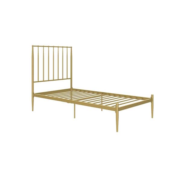 DHP Gracie Gold Modern Metal Twin Bed