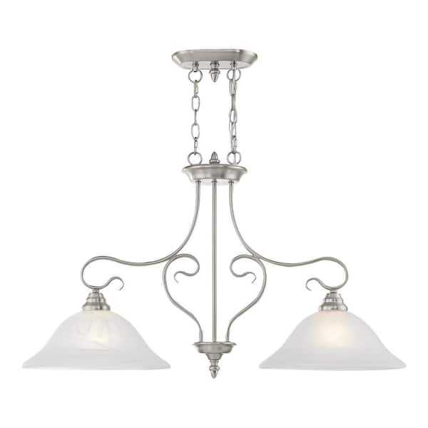 Livex Lighting Coronado 2 Light Brushed Nickel Island