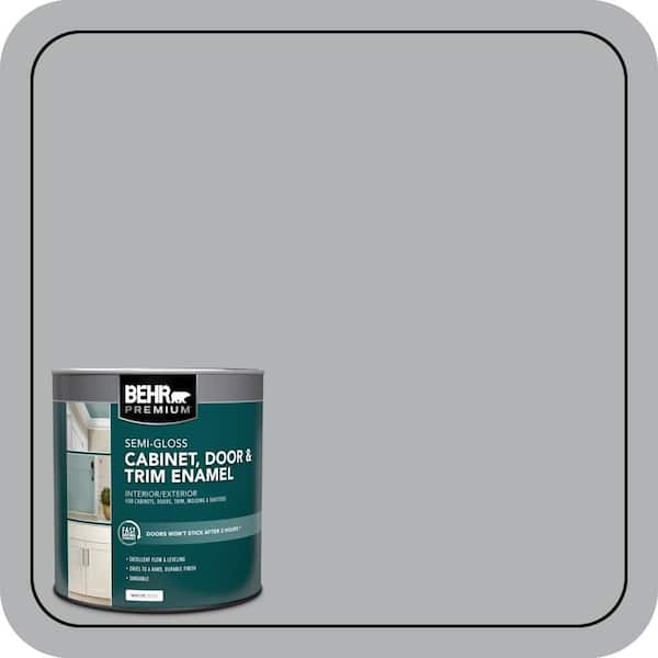 1 qt. #PPU26-08 Silverstone Semi-Gloss Enamel Interior/Exterior Cabinet, Door & Trim Paint