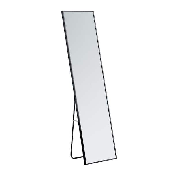 Miscool Anky Black 23 in. W x 65 in. H Rectangle Aluminum Framed Full Length Mirror