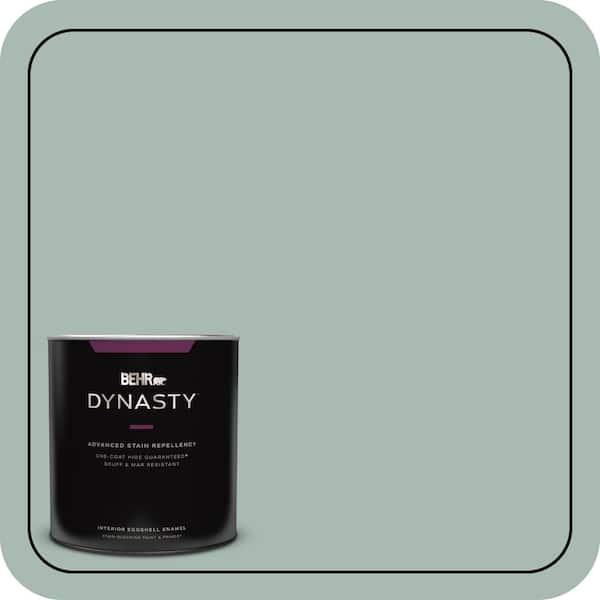 BEHR DYNASTY 1 qt. #BXC-85 Quiet Teal Eggshell Enamel Interior Stain-Blocking Paint & Primer