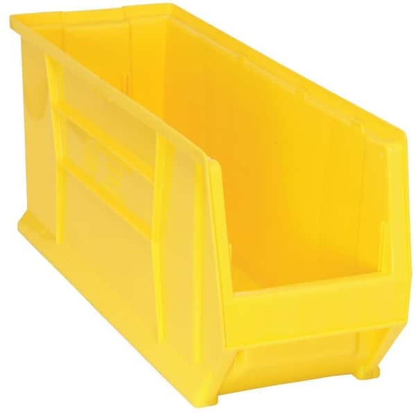 30 in. Quantum Hulk 14 Gal. Storage Tote in Yellow (4-Pack)