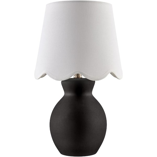 Livabliss Stella Diminuta STD-083 15 in. H x 8 in. W x 8 in. D Accent Table Lamp, Black