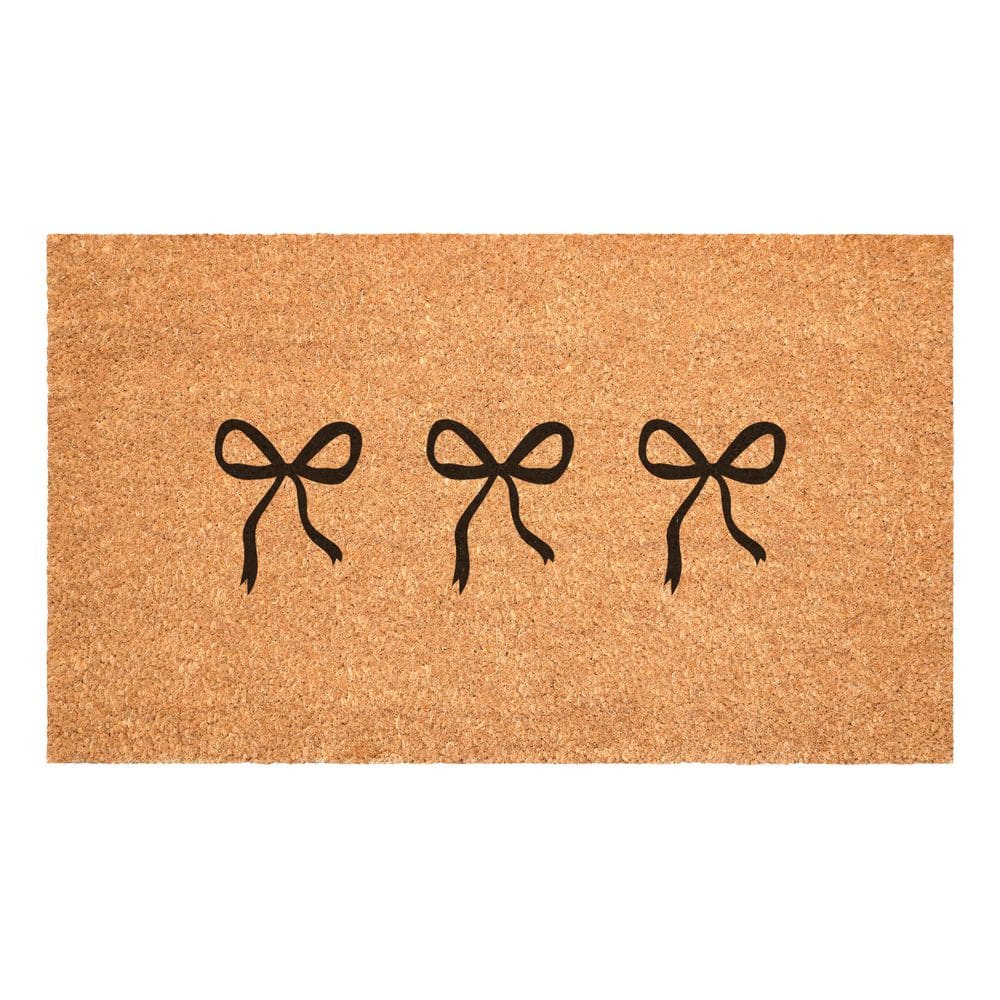 Bow Trio Black 17 in. x 29 in. Indoor/Outdoor Doormat price history on PriceWatchPro