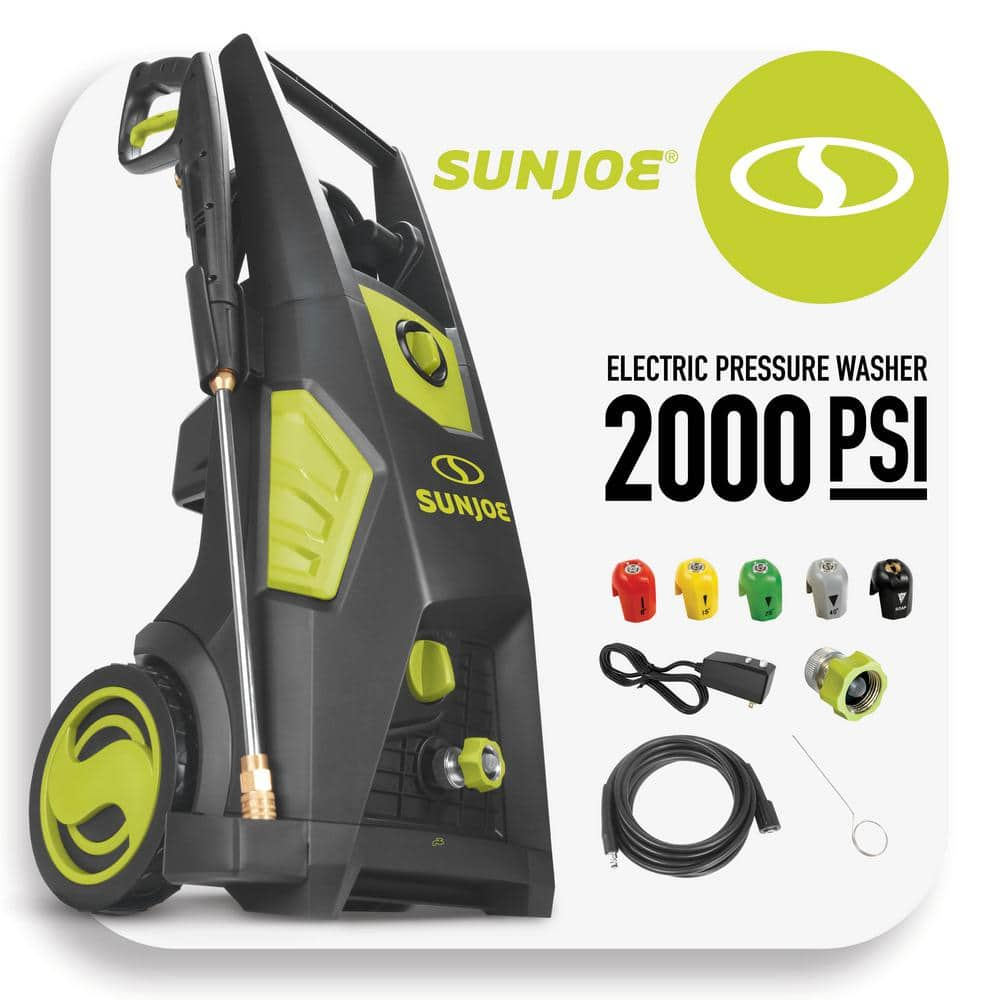 Sun Joe 2000 PSI 1.09 GPM 13 Amp Brushless Induction Cold Water Corded ...