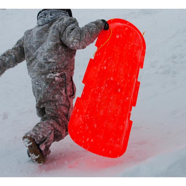 Emsco ESP Series 48 in. Day Glow Sno Twin Toboggan Sled in Emsco ESP Series 48 in. Day Glow Sno Twin Toboggan Sled in