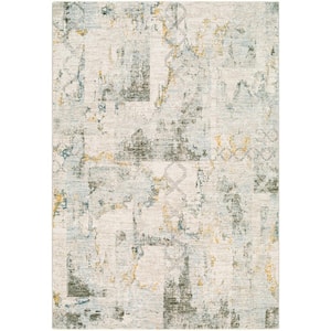 Genos Gray 10 ft. x 14 ft. Abstract Indoor Area Rug