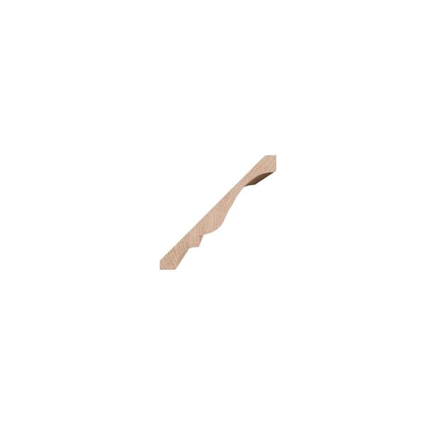 Ekena Millwork WM45 0.59 in. D x 5.25 in. W x 96 in. L Wood (Red Oak) Crown Molding