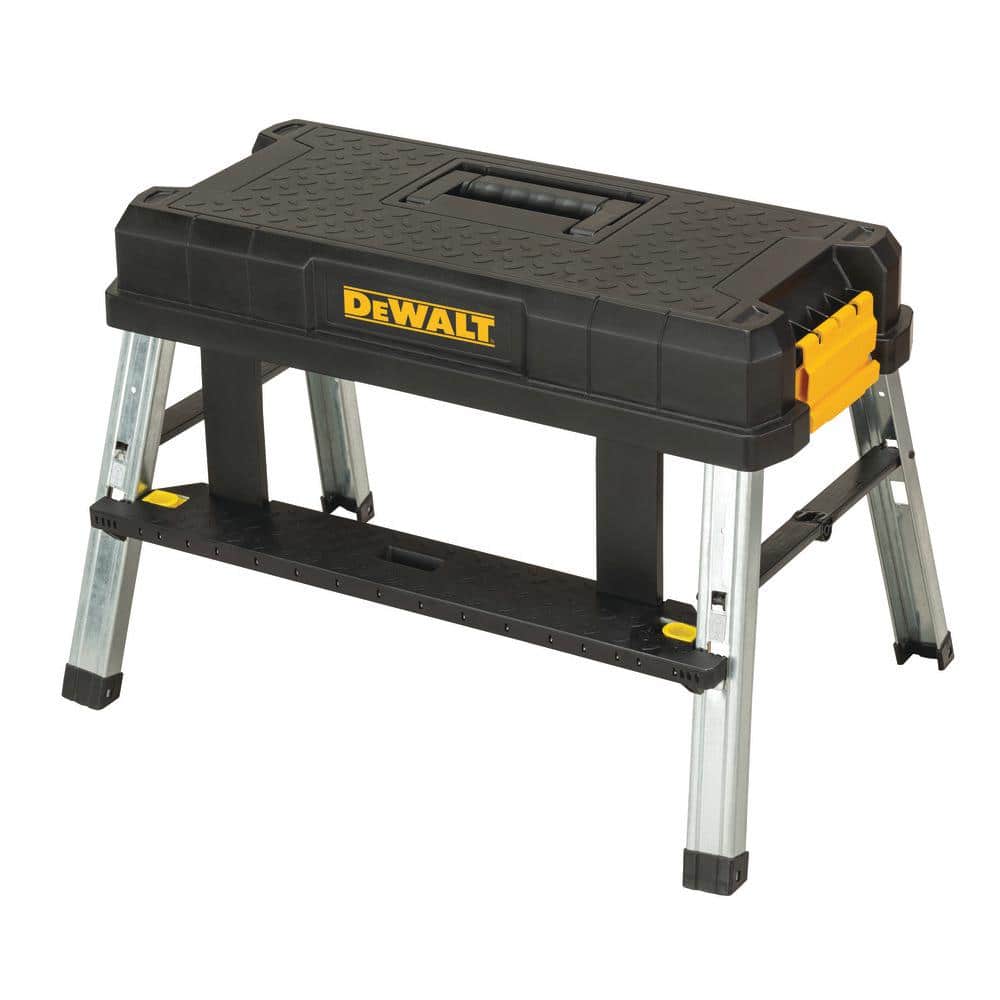 DeWalt Yellow/Black 25" Foldable Step Stool Tool Box