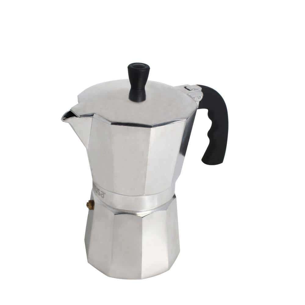 IMUSA 6 Cup Aluminum Coffee Maker with Pour Spout B12043V The Home Depot