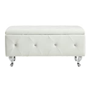 Caroline White Storage Bench