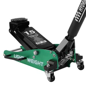 Lightweight Service 1.5-Ton Low Profile Floor Jack with Quick Lift Dual Pump 3,000 lbs. Capacity