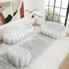 Magic Home Bubble Curved Sofa Set of 3, Gray 98 in.