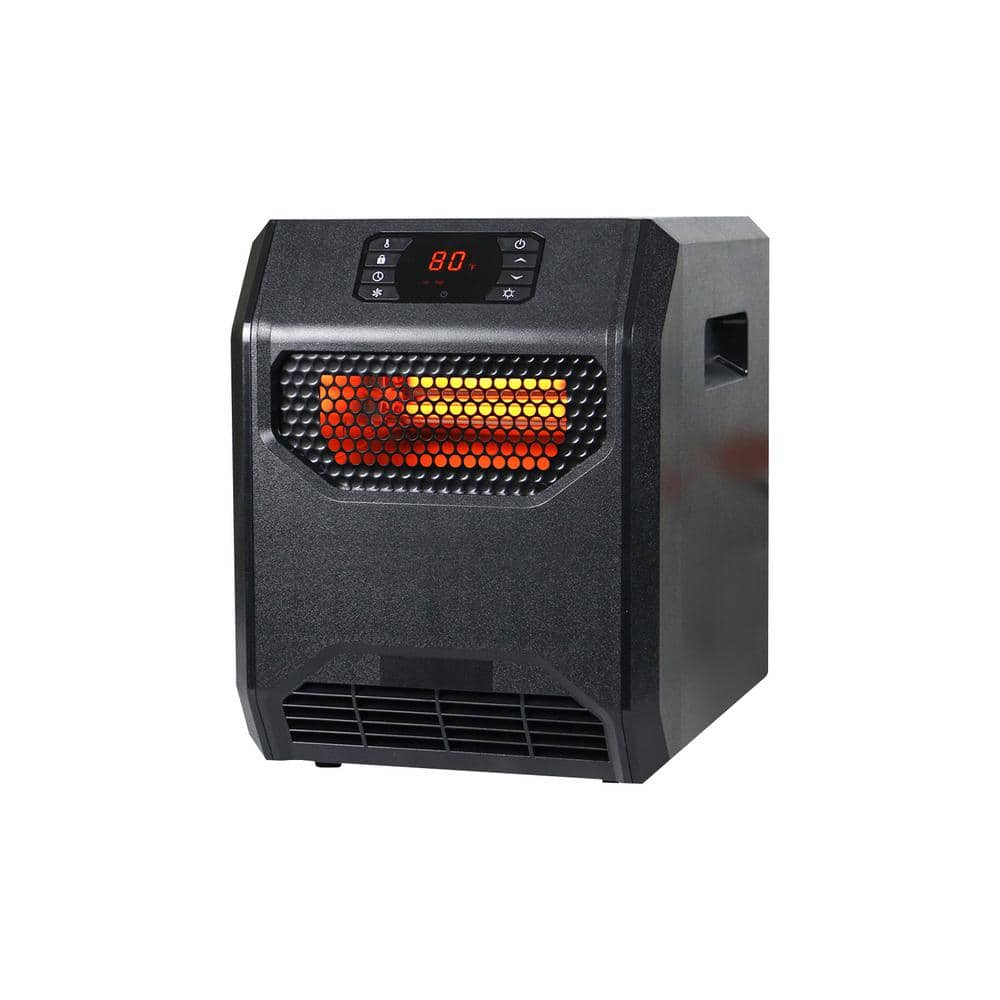 1500W Indoor Electric Infrared Heater with Thermostat, Portable Space Heate