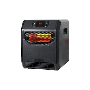 1500W Indoor Electric Infrared Heater with Thermostat, Portable Space Heater with UVC Air Purification, Remote Control