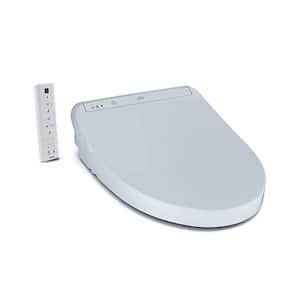 K300 Washlet Electric Heated Bidet Toilet Seat for Elongated Toilet in Cotton White