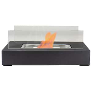 5.75 in. H Bio Ethanol Ventless Portable Tabletop Fireplace with Flame Guard