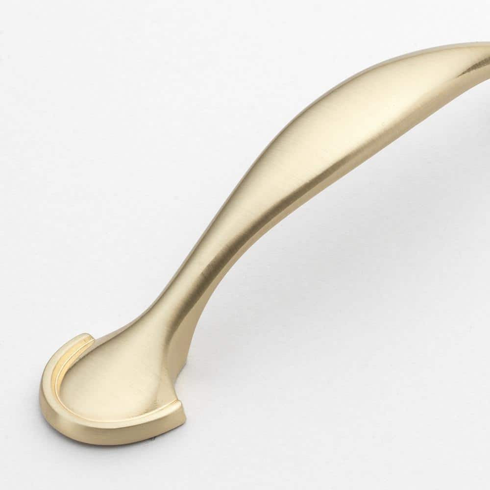 Gold Brushed Arch Cabinet Pull with Mounting Hardware
