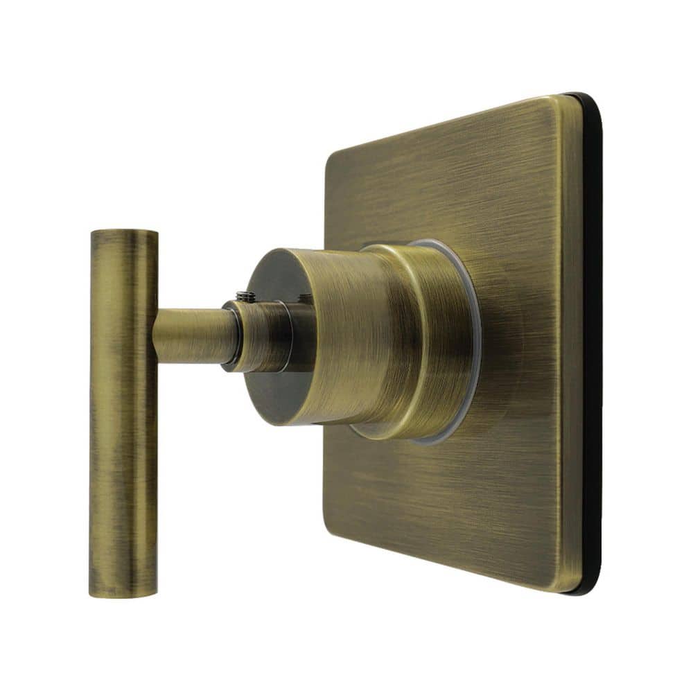 Manhattan 3/4 in. Single-Handle 1-Hole Wall Mount 6-Way Diverter Valve with Trim Kit in Antique Brass price history on PriceWatchPro