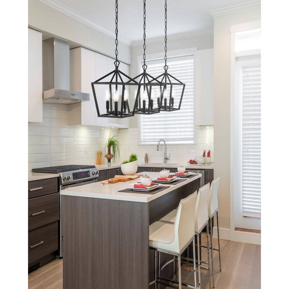 Ojai 10" LED Lantern Pendant in Oil Rubbed Bronze with Adjustable Chain