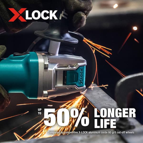 Makita X-LOCK in. x 0.045 in. x 7/8 in. 60-Grit General Purpose Thin Cut‑Off  Wheel for Metal and Stainless Steel Cutting E-00474 The Home Depot