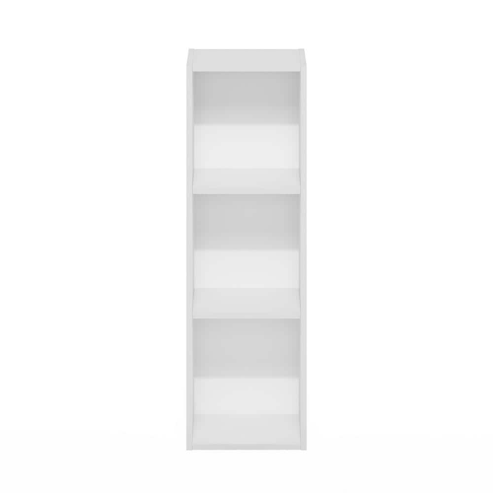 White Adjustable 3-Tier Composite Wood Storage Shelf