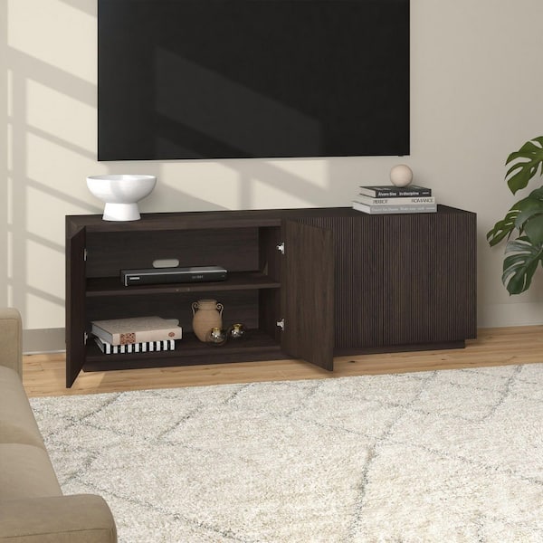 Meyer&Cross Halifax 70 in. Alder Brown TV Stand Fits TV's up to 75