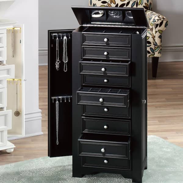 Home Decorators Collection Oxford Black, Armoire Jewelry Chest