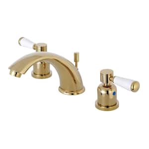 Paris 8 in. Widespread 2-Handle Bathroom Faucet in Polished Brass