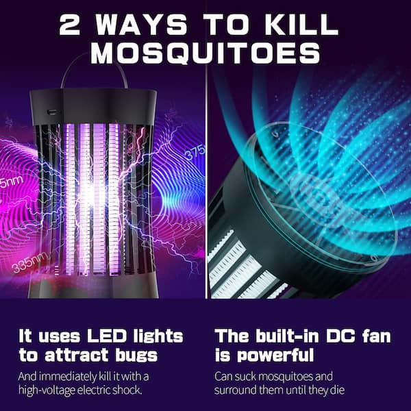 Oyezvary Portable USB Electronic Mosquito Killer Lamp/Bug Zapper