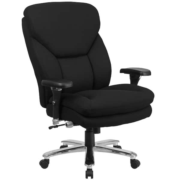 Carnegy Avenue Fabric Swivel Ergonomic Office Chair in Black