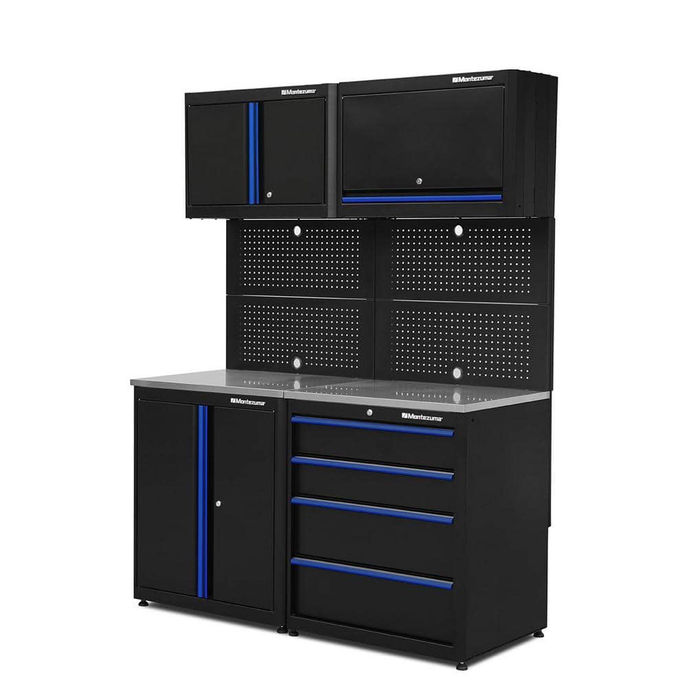 Montezuma Heavy Duty 61 in. W x 81.25 in. H x 24 in. D Steel Garage