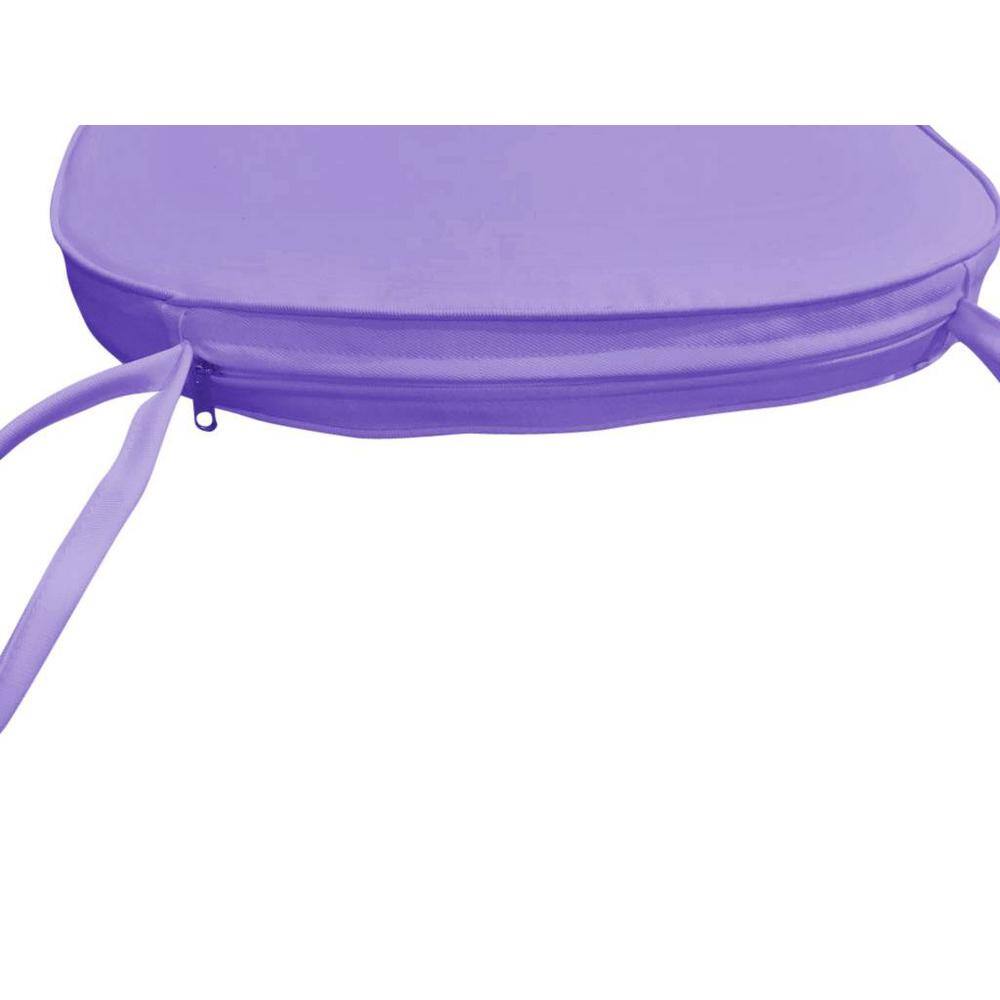 Purple Memory Foam Dining Chair Cushion Pads Set of 2