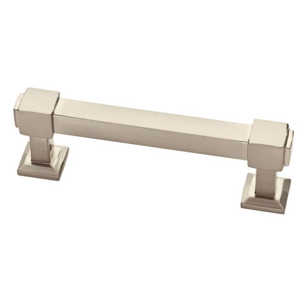 Liberty Classic Square 3 in. (76 mm) Satin Nickel Cabinet Drawer Bar Pull