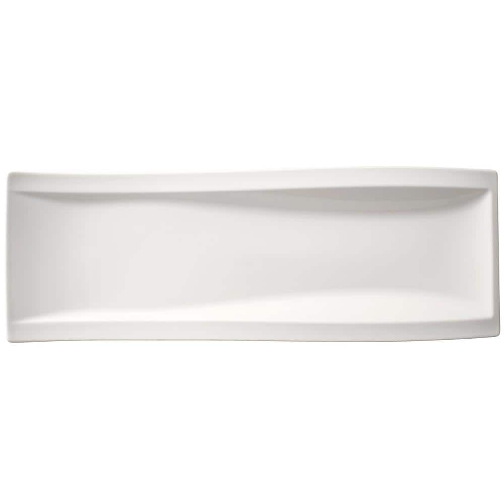 Modern White Porcelain 5-Piece Antipasti Dinnerware Set for 2