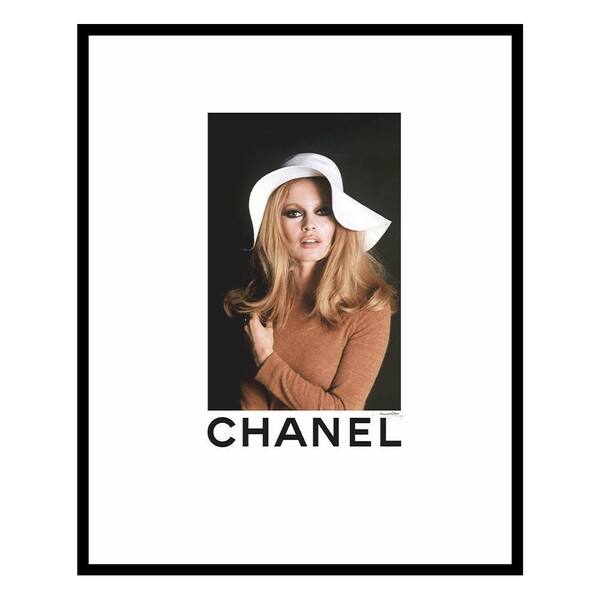 VENICE BEACH Collections Brigitte Bardot Designer Fashion Framed Print by Fairchild Paris People Poster Art Print 18 in. x 14 in.