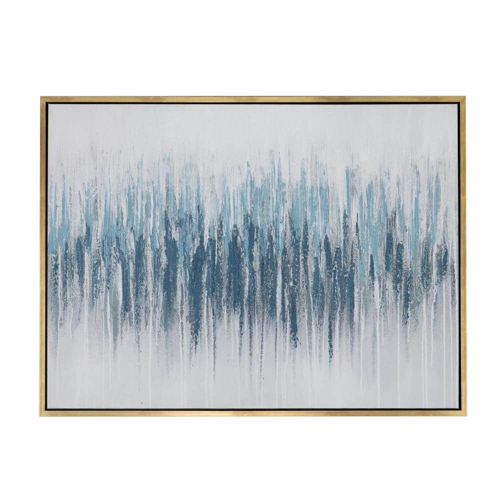 A&B Home 1 Piece Framed Abstract Art Print 35.4 in. x 47.2 in. 82349