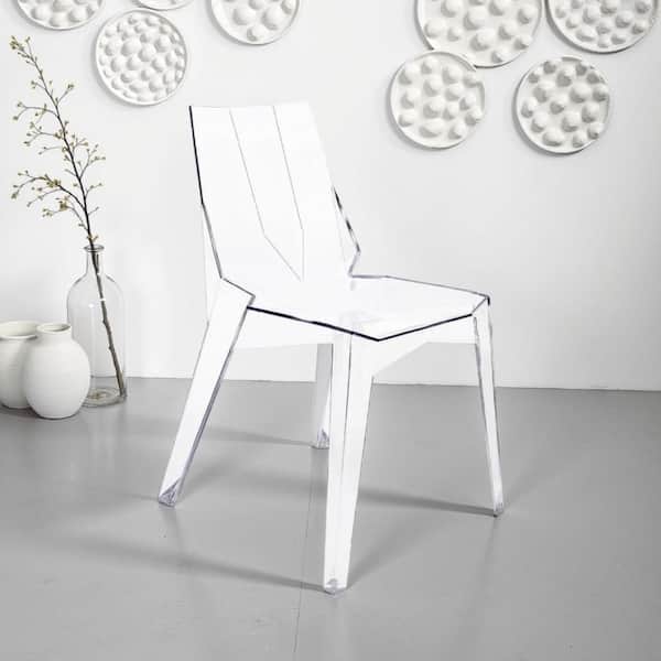 Plastic Outdoor Dining Chair Set of 4