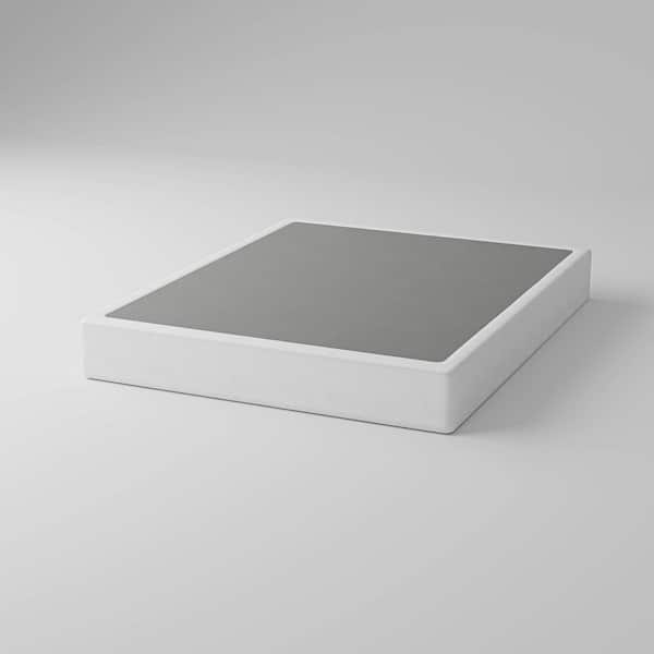 8 in. Full Size Box Spring High Profile Metal Bed Base with Fabric Cover, Sturdy Mattress Foundation, Easy Assembly