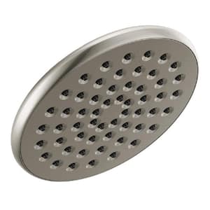 1-Spray Patterns 1.75 GPM 6.13 in. Wall Mount Fixed Shower Head in Stainless
