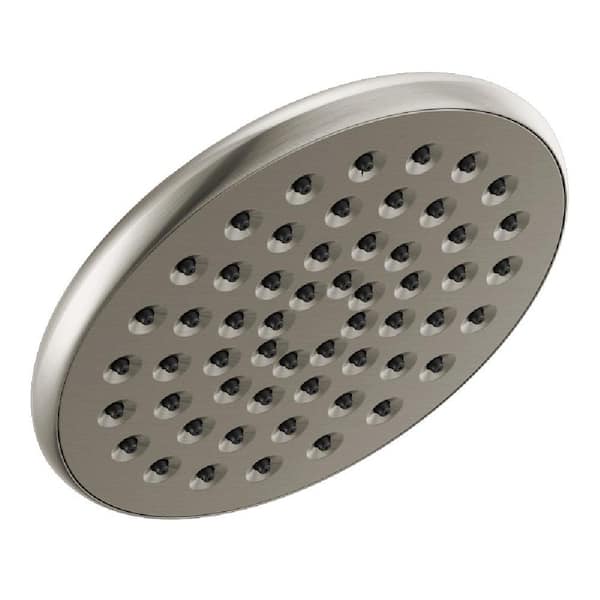 Delta 1-Spray Patterns 1.75 GPM 6.13 in. Wall Mount Fixed Shower Head in Stainless
