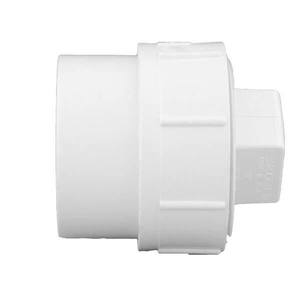 thumbnail image 2 of 6 Inch PVC Sewer Cleanout Adapter With Plug Pipe Fitting... 2 of 11
