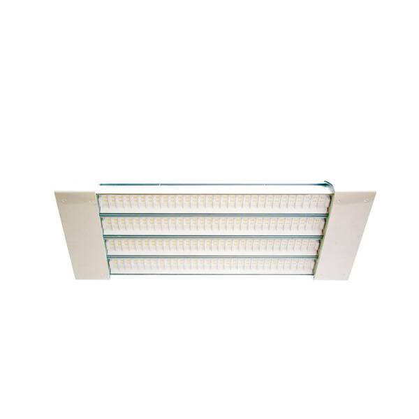 KERI 100-Watt 2 ft. White Integrated LED Linear High Bay Fixture with Natural Light (5000K)