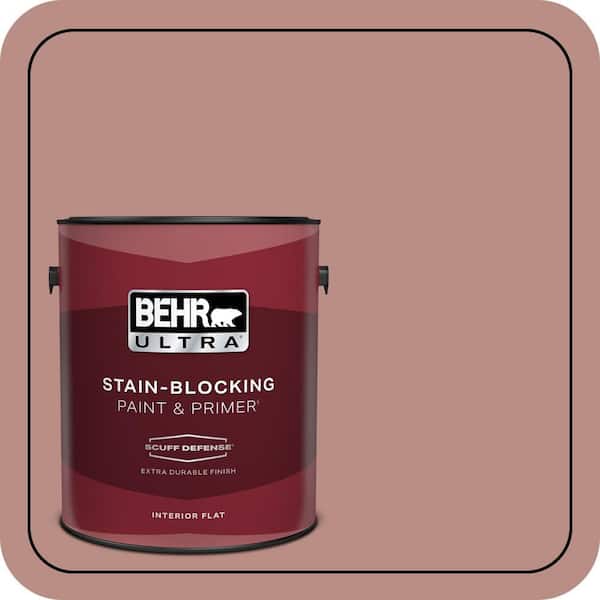 BEHR ULTRA 1 gal. #170F-5 Brick Dust Extra Durable Flat Interior Paint & Primer