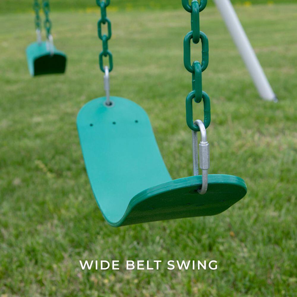 Big Brutus Heavy-Duty Metal A-Frame Swing Set with Trapeze Bar