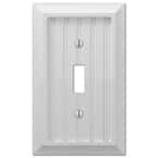 Cottage 1 Gang Toggle Composite Wall Plate - White
