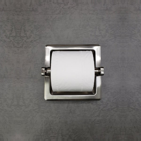 ATAYAL Recessed Toilet Paper Holder, Metal, Easy Installation