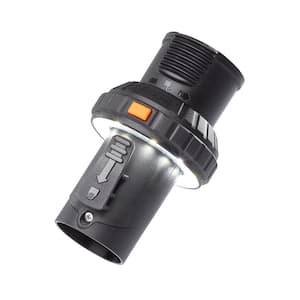 1-7/8 in. LED Lighted Passthrough Accessory Cuff Shop Vac Attachment for RIDGID Wet Dry Vacuum Hoses and Wands