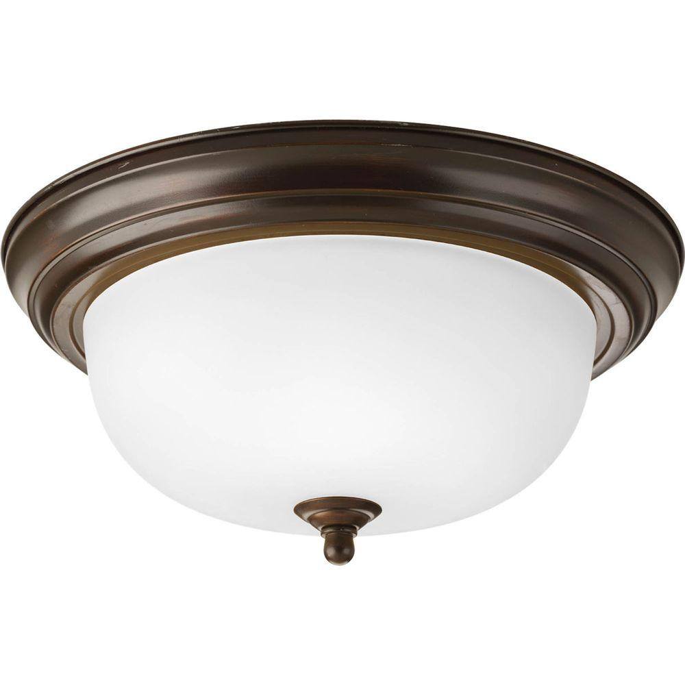 Light Antique Bronze Flush Mount 